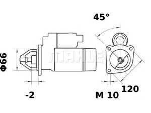 MAHLE ORIGINAL MS 283 starteris 
 Elektros įranga -> Starterio sistema -> Starteris
95 041 033, 95 656 487, 96 035 034