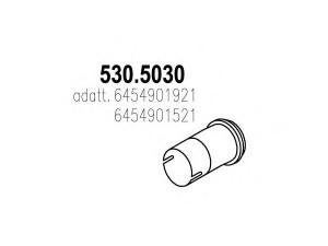 ASSO 530.5030 išleidimo kolektorius
6454901521, 6454901921