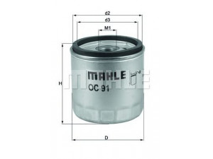 MAHLE ORIGINAL OC 91 alyvos filtras 
 Techninės priežiūros dalys -> Techninės priežiūros intervalai
11 42 1 460 833, 11 42 1 460 845