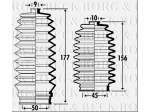 BORG & BECK BSG3312 gofruotoji membrana, vairavimas 
 Vairavimas -> Gofruotoji membrana/sandarinimai