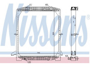 NISSENS 62343A radiatorius, variklio aušinimas 
 Aušinimo sistema -> Radiatorius/alyvos aušintuvas -> Radiatorius/dalys
81 39 294, 93 160 529