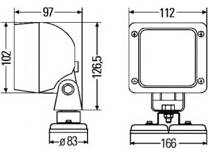 HELLA 1GA 997 506-377 darbinė šviesa
05751217