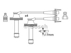 BOSCH 0 986 357 238 uždegimo laido komplektas 
 Kibirkšties / kaitinamasis uždegimas -> Uždegimo laidai/jungtys
74 31 275 284