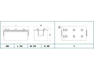 SONNAK SG2153 starterio akumuliatorius; starterio akumuliatorius 
 Elektros įranga -> Akumuliatorius
2994411, 2994704, ZE.97020.2255