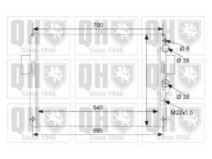 QUINTON HAZELL QER1940 radiatorius, variklio aušinimas
93 824 070
