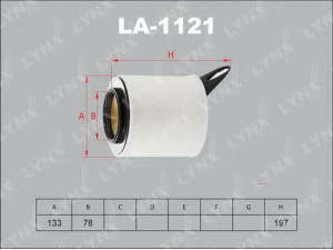 LYNXauto LA-1121 oro filtras 
 Techninės priežiūros dalys -> Techninės priežiūros intervalai
13 71 7 532 754