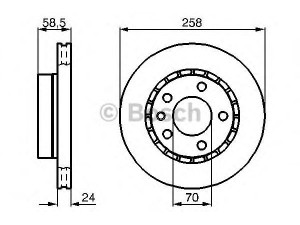 BOSCH 0 986 478 265 stabdžių diskas 
 Stabdžių sistema -> Diskinis stabdys -> Stabdžių diskas
5 69 039, 90223919, 90271134, 90223919