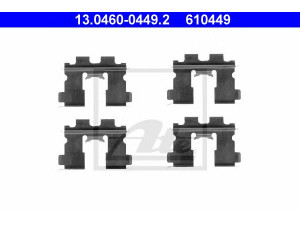 ATE 13.0460-0449.2 priedų komplektas, diskinių stabdžių trinkelės 
 Stabdžių sistema -> Diskinis stabdys -> Stabdžių dalys/priedai