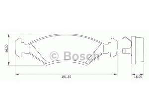 BOSCH 0 986 BB0 040 stabdžių trinkelių rinkinys, diskinis stabdys 
 Techninės priežiūros dalys -> Papildomas remontas