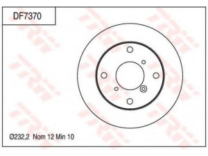 TRW DF7370 stabdžių diskas
5531160B22