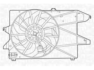 MAGNETI MARELLI 069422396010 ventiliatorius, radiatoriaus 
 Aušinimo sistema -> Oro aušinimas
1117754