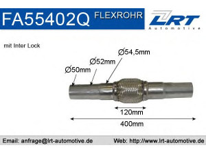 LRT FA55402Q lanksti žarna, išmetimo sistema