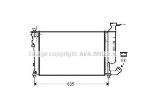 AVA QUALITY COOLING CNA2259 radiatorius, variklio aušinimas 
 Aušinimo sistema -> Radiatorius/alyvos aušintuvas -> Radiatorius/dalys
9643724680, 9643724680