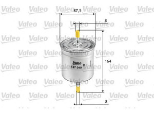 VALEO 587040 kuro filtras 
 Techninės priežiūros dalys -> Papildomas remontas
30620512