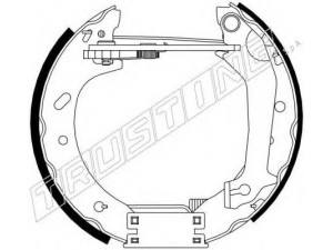 TRUSTING 6310 stabdžių trinkelių komplektas 
 Techninės priežiūros dalys -> Papildomas remontas
