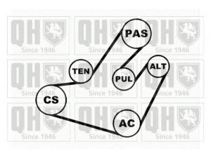 QUINTON HAZELL QDK31 V formos rumbuotas diržas, komplektas