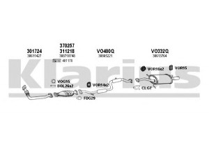 KLARIUS 960309U išmetimo sistema 
 Išmetimo sistema -> Išmetimo sistema, visa