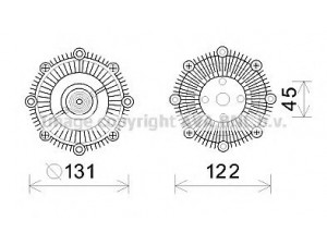 AVA QUALITY COOLING TOC591 sankaba, radiatoriaus ventiliatorius 
 Aušinimo sistema -> Radiatoriaus ventiliatorius
1621031010, 1621034100, 1621034101