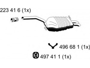 ERNST 244190 galinis duslintuvas
8E0 253 609 CF