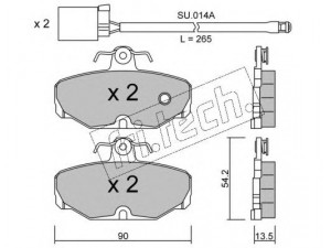 fri.tech. 097.1W stabdžių trinkelių rinkinys, diskinis stabdys 
 Techninės priežiūros dalys -> Papildomas remontas
1 111 287, 6485895