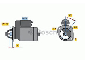 BOSCH 0 986 021 590 starteris 
 Elektros įranga -> Starterio sistema -> Starteris
51832950, 51890631, 55193356, 46813058