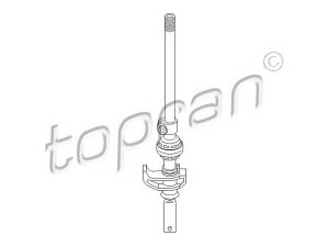 TOPRAN 109 307 selektoriaus / pavaros svirtis 
 Transmisija -> Neautomatinė pavarų dėžė -> Transmisijos valdymas
1H0 711 116A
