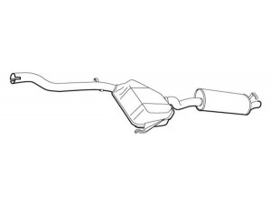 FONOS 610260 galinis duslintuvas 
 Išmetimo sistema -> Duslintuvas
7625980, 7657199, 7657985, 7699614