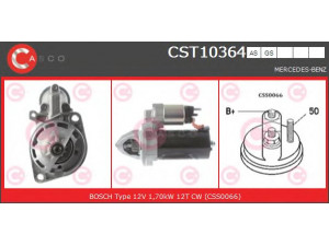 CASCO CST10364GS starteris 
 Elektros įranga -> Starterio sistema -> Starteris
0061512501, A0061512501
