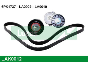 LUCAS ENGINE DRIVE LAK0012 V formos rumbuotas diržas, komplektas 
 Techninės priežiūros dalys -> Techninės priežiūros intervalai