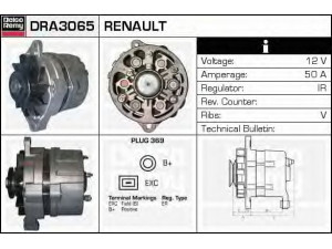 DELCO REMY DRA3065 kintamosios srovės generatorius 
 Elektros įranga -> Kint. sr. generatorius/dalys -> Kintamosios srovės generatorius