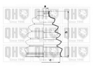 QUINTON HAZELL QJB1159 gofruotoji membrana, kardaninis velenas 
 Ratų pavara -> Gofruotoji membrana
8E0 498 203A, 955 349 904 00, 3D0 498 203