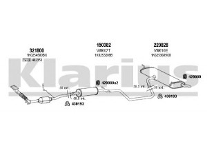 KLARIUS 930980E išmetimo sistema