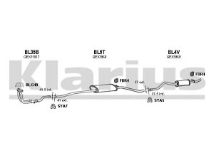 KLARIUS 120160U išmetimo sistema 
 Išmetimo sistema -> Išmetimo sistema, visa