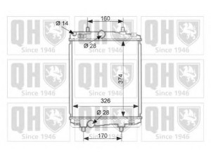 QUINTON HAZELL QER2522 radiatorius, variklio aušinimas 
 Aušinimo sistema -> Radiatorius/alyvos aušintuvas -> Radiatorius/dalys
1330.P3, 1330.P3, 16400 YV010