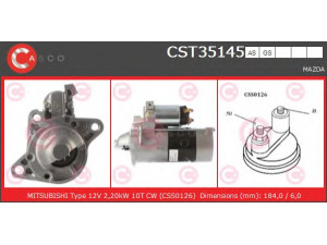 CASCO CST35145AS starteris 
 Elektros įranga -> Starterio sistema -> Starteris
RF1H18300, RF1H18400, M002T87471