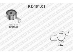 SNR KD461.01 paskirstymo diržo komplektas