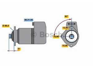 BOSCH 0 986 012 730 starteris 
 Elektros įranga -> Starterio sistema -> Starteris
8121335, 01171955, 01174645, 117 1955