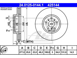 ATE 24.0125-0144.1 stabdžių diskas 
 Stabdžių sistema -> Diskinis stabdys -> Stabdžių diskas
43512-20390