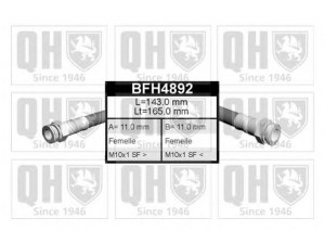 QUINTON HAZELL BFH4892 stabdžių žarnelė 
 Stabdžių sistema -> Stabdžių žarnelės
FBH 6707, 6N0 611 775A, 6N0 611 775A