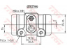 TRW BWN245 rato stabdžių cilindras 
 Stabdžių sistema -> Ratų cilindrai
4402A5, 9945895, 4402A5