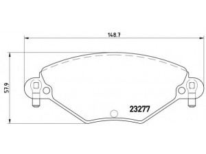 BREMBO P 61 071 stabdžių trinkelių rinkinys, diskinis stabdys 
 Techninės priežiūros dalys -> Papildomas remontas
1611456480, 425215, 425248, 425288