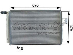 ASHUKI Y550-95 kondensatorius, oro kondicionierius 
 Oro kondicionavimas -> Kondensatorius
97606-2B000