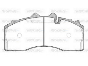 WOKING JSA 15153.00 stabdžių trinkelių rinkinys, diskinis stabdys
0509290120, 0980107550