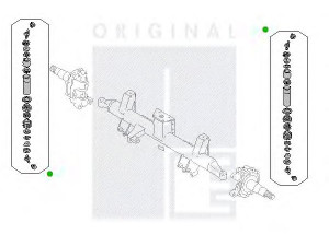 PE Automotive 2313-01510-0419-01 pasukamojo kakliuko įtvaras