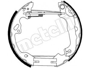 METELLI 51-0197 stabdžių trinkelių komplektas 
 Techninės priežiūros dalys -> Papildomas remontas
