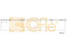COFLE 1701.13 trosas, stovėjimo stabdys 
 Stabdžių sistema -> Valdymo svirtys/trosai
93812314