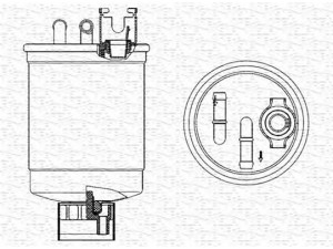 MAGNETI MARELLI 213908555000 kuro filtras 
 Techninės priežiūros dalys -> Papildomas remontas
6K0127401G, 6K0127401H