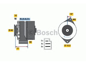 BOSCH 0 120 489 203 kintamosios srovės generatorius 
 Elektros įranga -> Kint. sr. generatorius/dalys -> Kintamosios srovės generatorius
036 903 023 R