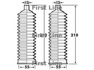 FIRST LINE FSG3293 gofruotoji membrana, vairavimas 
 Vairavimas -> Gofruotoji membrana/sandarinimai
4553505010