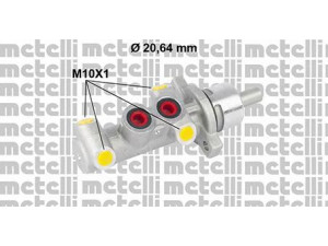 METELLI 05-0805 pagrindinis cilindras, stabdžiai 
 Stabdžių sistema -> Pagrindinis stabdžių cilindras
51100-86G00